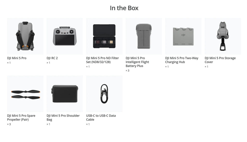 DJI Mini 5 Pro Fly More Combo Plus (RC 2)